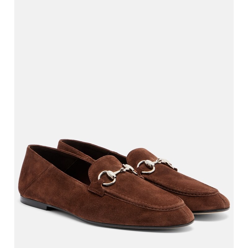 Gucci Jordaan Horsebit suede loafers