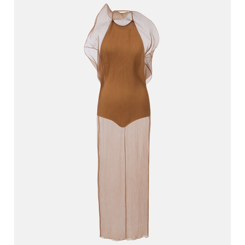 Magda Butrym Sheer silk organza midi dress