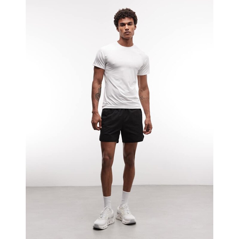 4505 quick dry seersucker 5 tennis short with zip pockets in