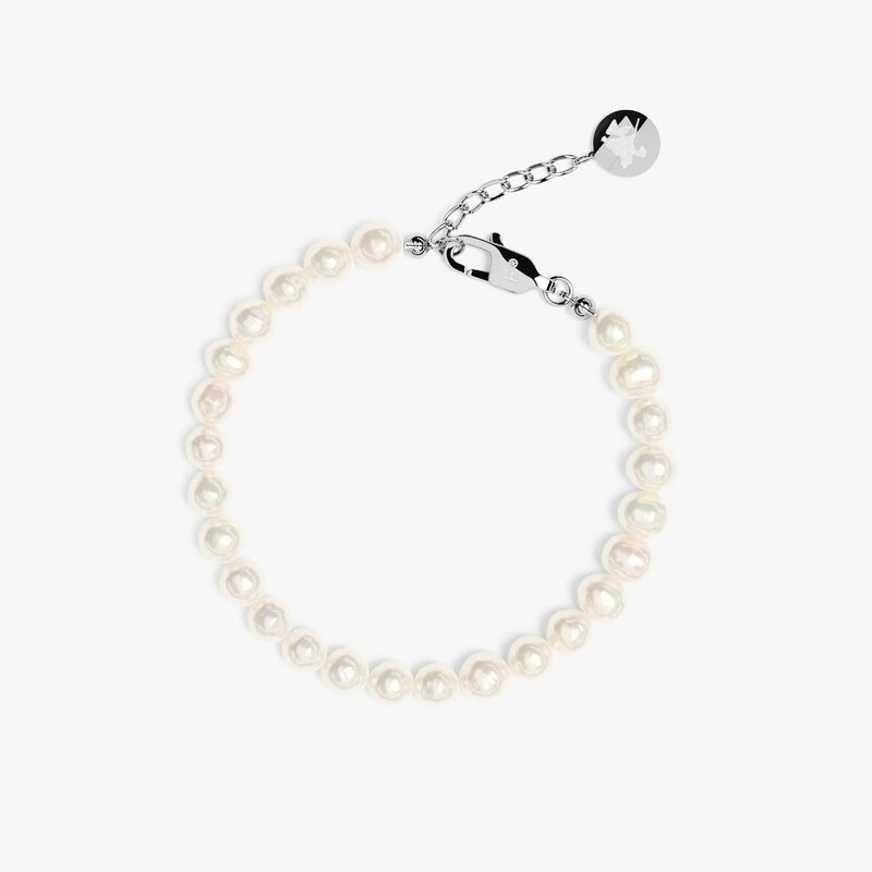 Náramek FURIOSA Zuri Pearls Bracelet Silver 17+2 cm