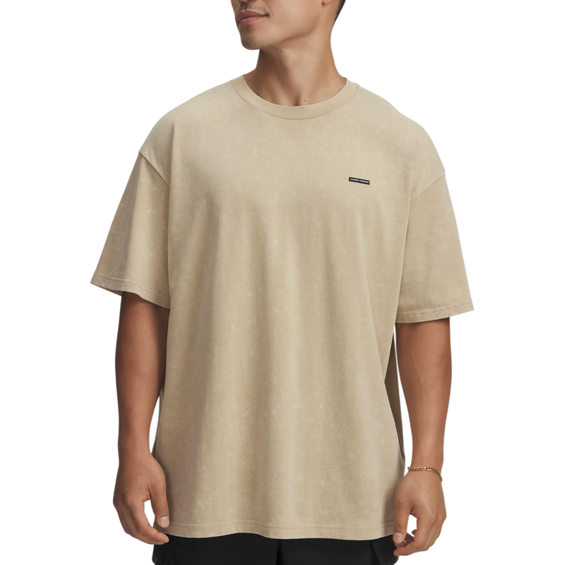 Under Armour Triko Heavyweight Oversized Logo Wash pánské