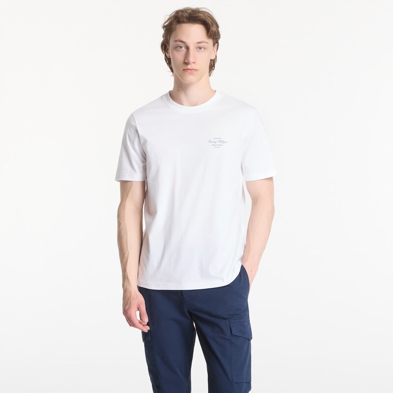 Tričko Tommy Hilfiger Nautical Back Photo Regular Tee White M