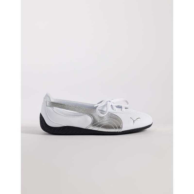 Puma Speedcat Ballet Nova flats in metallic white