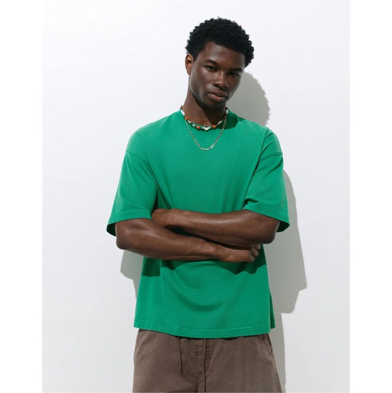 Pull&Bear Stwd star t-shirt in green