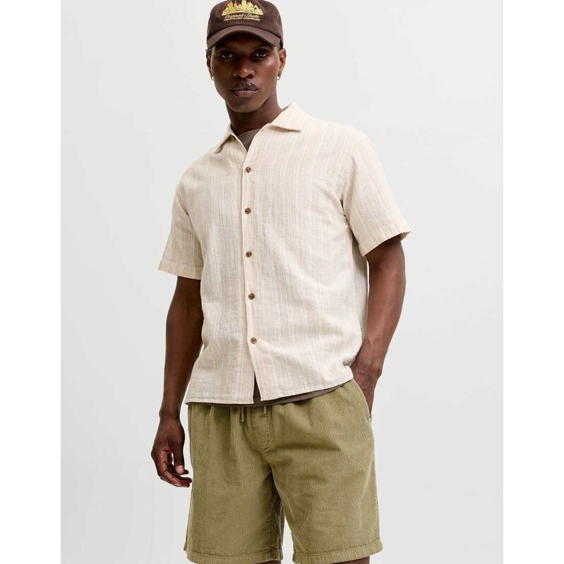 Jack & Jones Resort shirt in sea pearl-Neutral