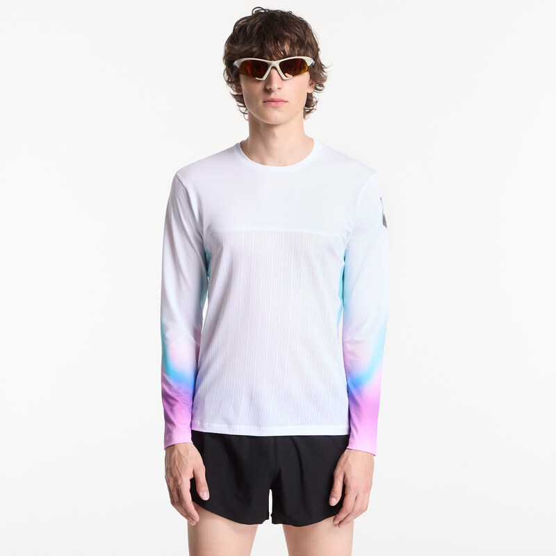 SOAR Running Tričko SOAR Ls Hot Weather T White/ Blue M