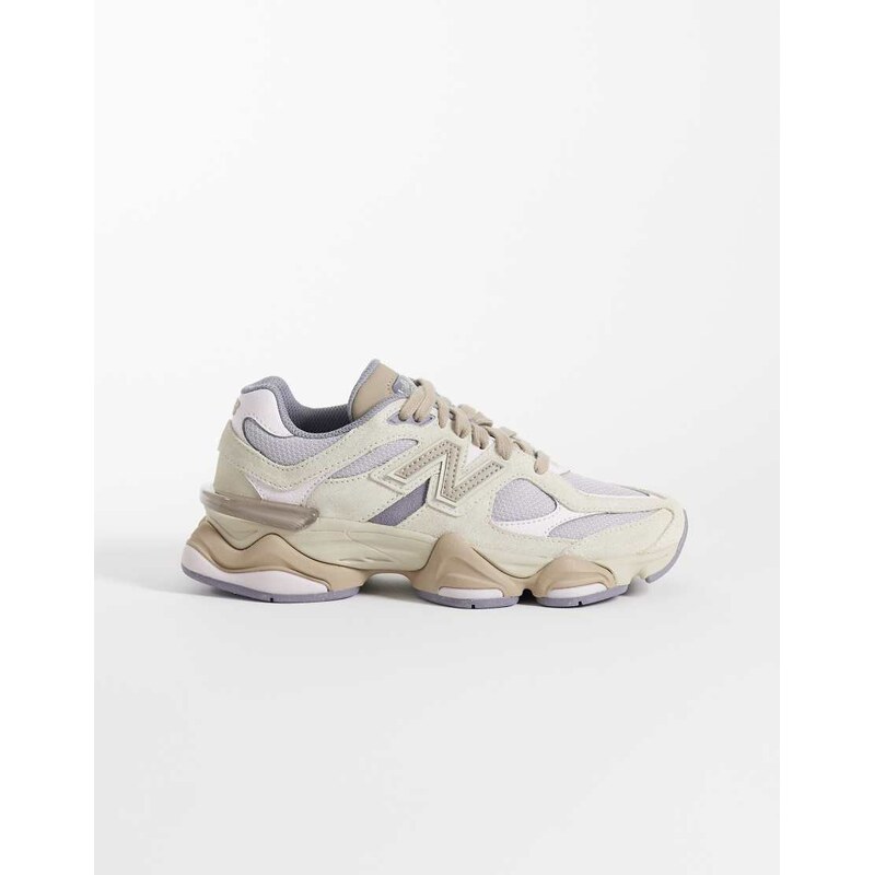 New Balance 9060 trainers in beige and lilac-Brown