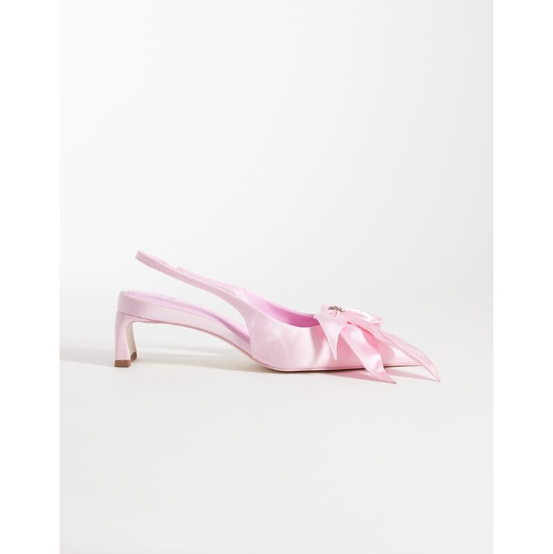 JW PEI Queena floral appliques slingback pumps in pink