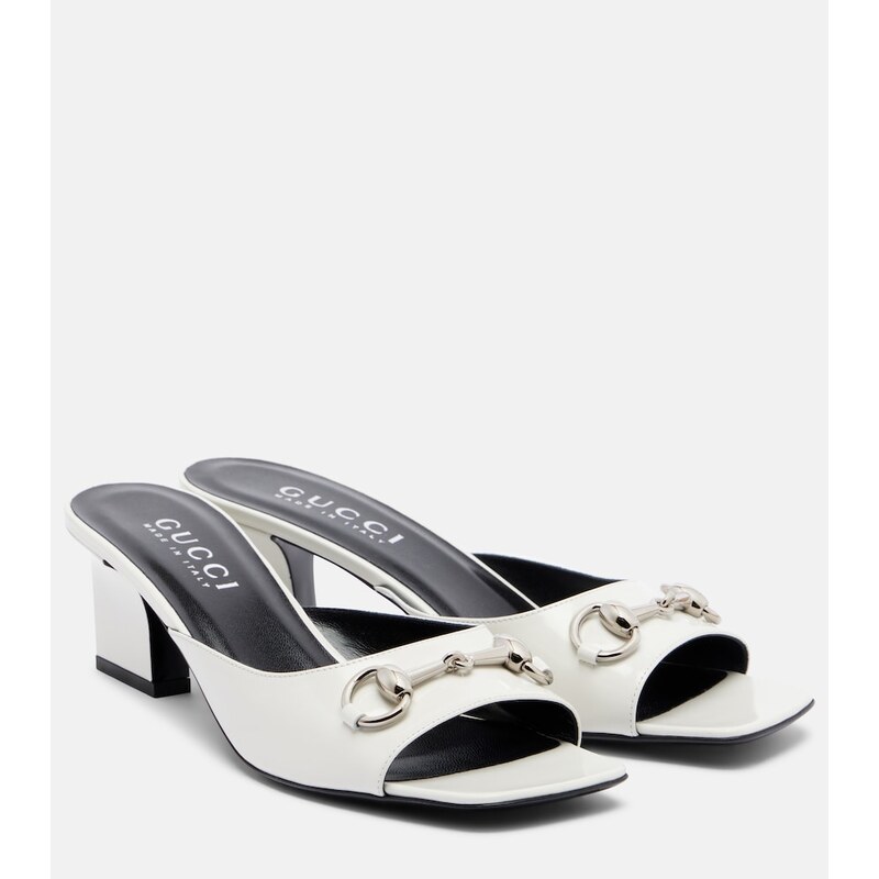 Gucci Signora Horsebit leather mules