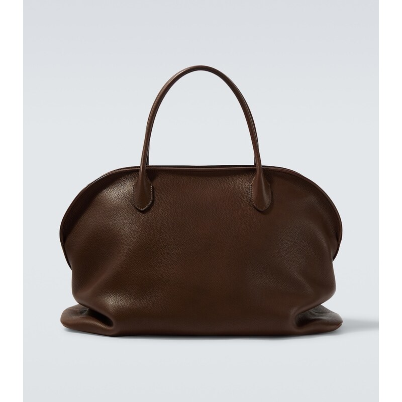 The Row Agnes 16 leather top-handle bag