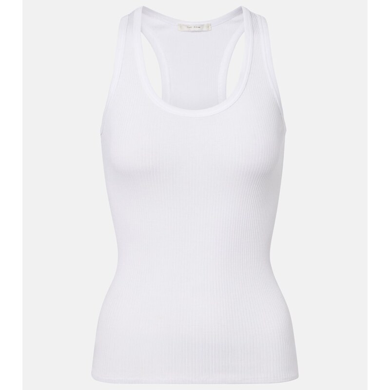 The Row Cendrea ribbed-knit cotton tank top