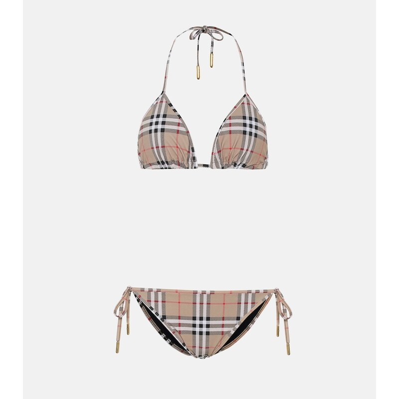 Burberry Burberry Check triangle bikini