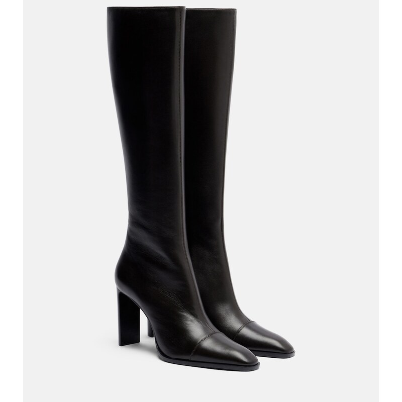 Saint Laurent Venetia leather knee-high boots