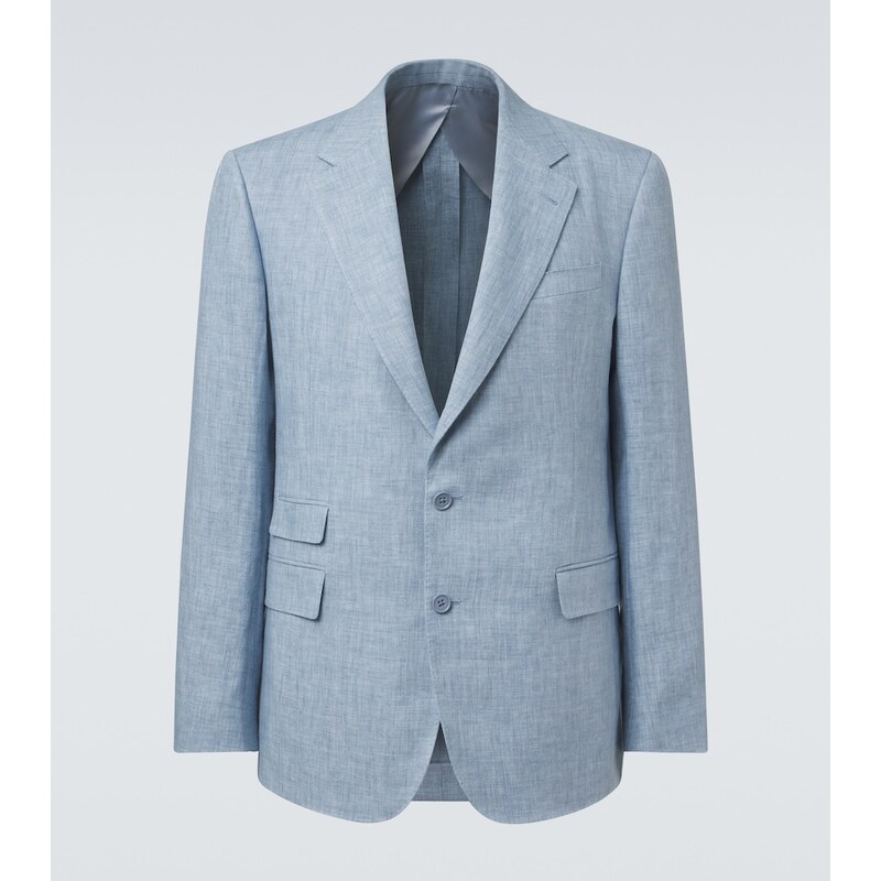 Ralph Lauren Purple Label Glen linen-blend blazer