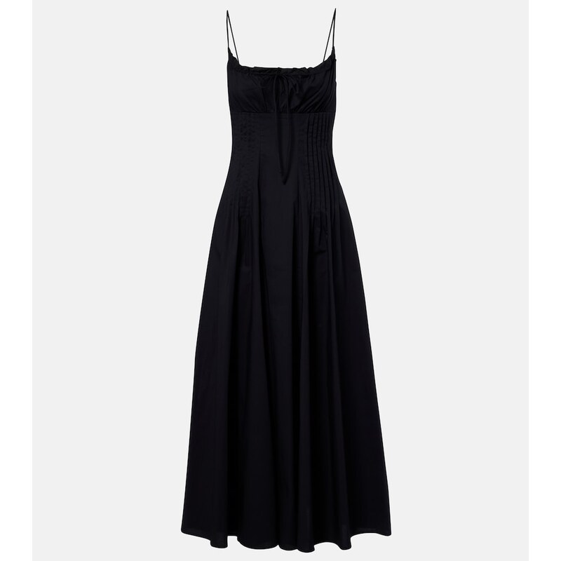 Staud Margi cotton poplin midi dress