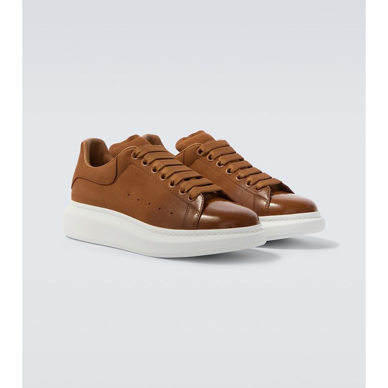 McQueen Oversized leather sneakers