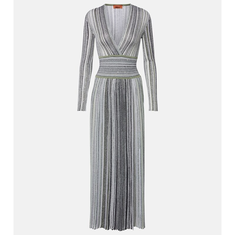 Missoni Striped lamÃ maxi dress