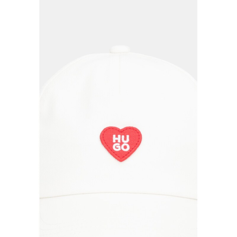 Bavlněná baseballová čepice HUGO Cara-Valentine