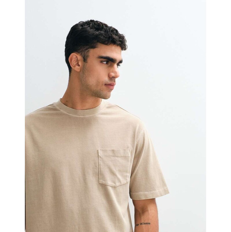 ASOS DESIGN heavyweight relaxed t-shirt with pocket in washed