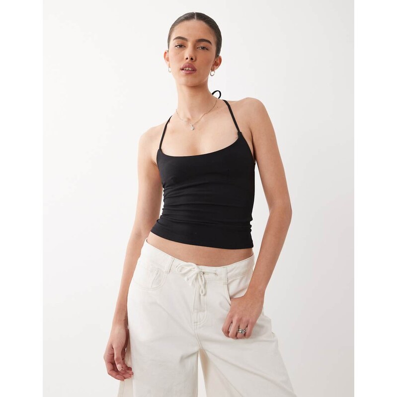 Supre sleek dylan halter top in black