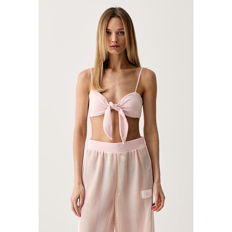 adidas Originals crop top dámský bavlněný s elastanem