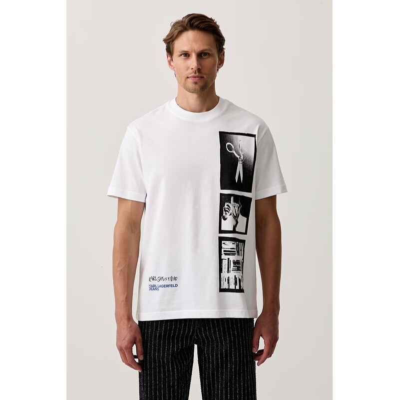 Karl Lagerfeld Jeans tričko pánské bavlněné