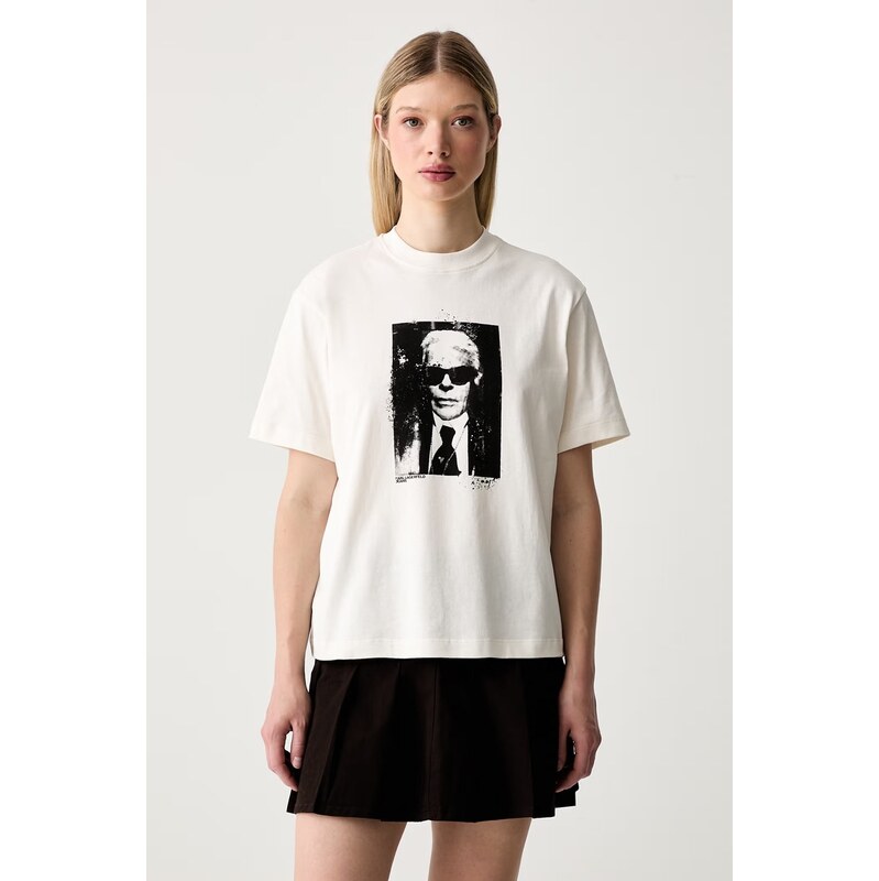 Karl Lagerfeld Jeans tričko dámské bavlněné