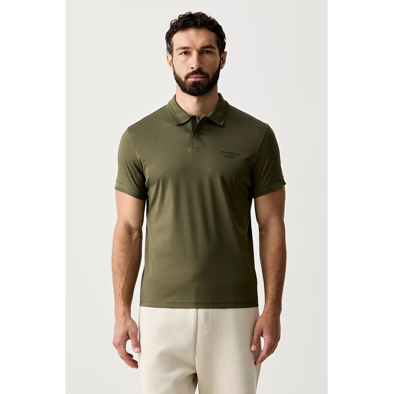 BOSS Green polo pánské bavlněné BOSS X PORSCHE