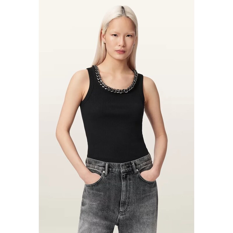 AllSaints top dámský s bavlnou LUCY