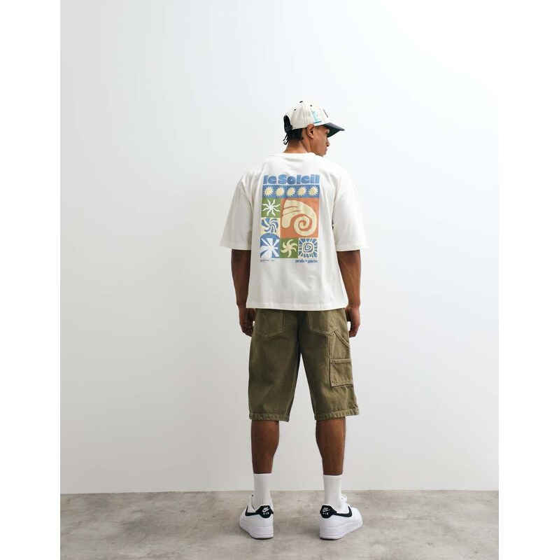 ASOS DESIGN boxy oversized t-shirt with abstract back graphic in