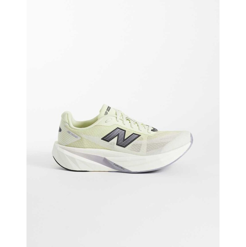 New Balance Fuelcell Rebel v5 mens running trainers in yellow