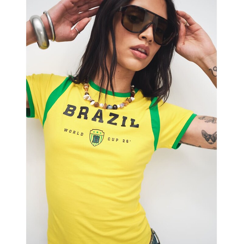 The Frolic exclusive cotton rich Brazil football graphic baby