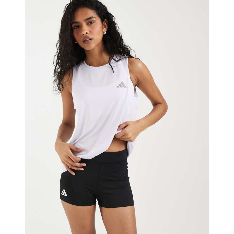 adidas performance adidas Running Adizero booty shorts in black