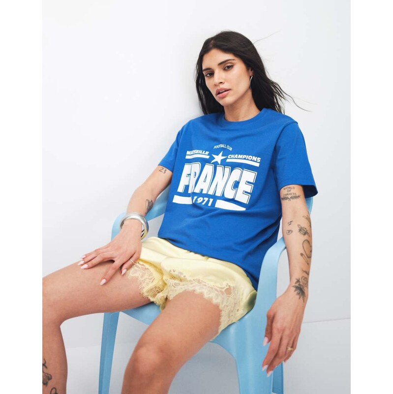 ASOS DESIGN regular fit t-shirt with France football club