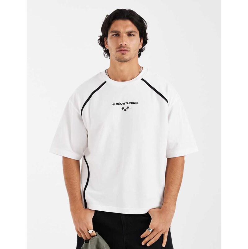 ASOS DESIGN heavyweight boxy oversized t-shirt with chest