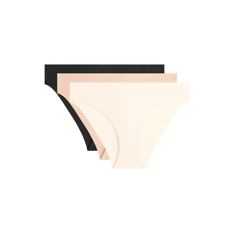 OYSHO 3 cotton blend classic briefs in neutral