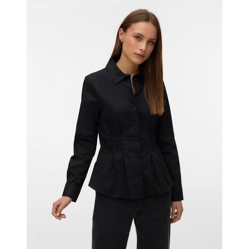 Vero Moda Poplin shirt in black