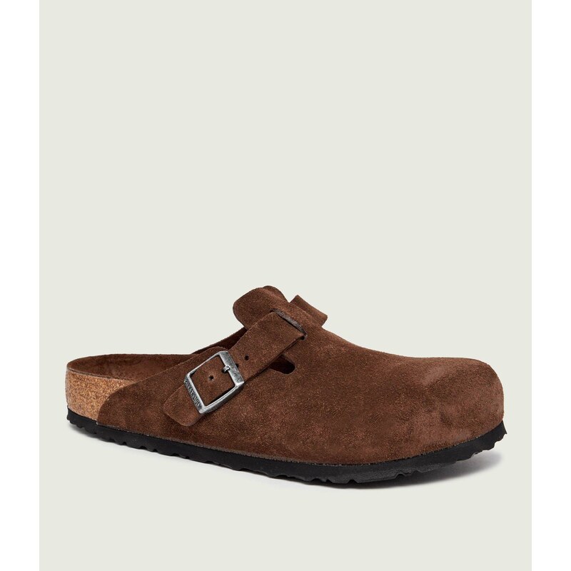 Birkenstock Pantofle typu mules Boston Soft | semiš | regular