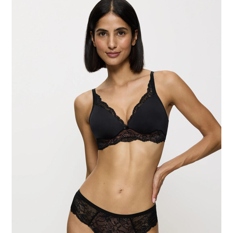 AMOURETTE CHARM - Plunge bralette z krajky, bez kostic Triumph