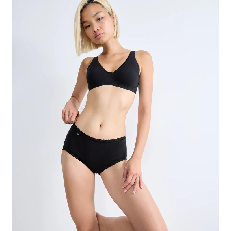 SLOGGI 24/7 COTTON LACE - Midi kalhotky 3 ks pro každodenní