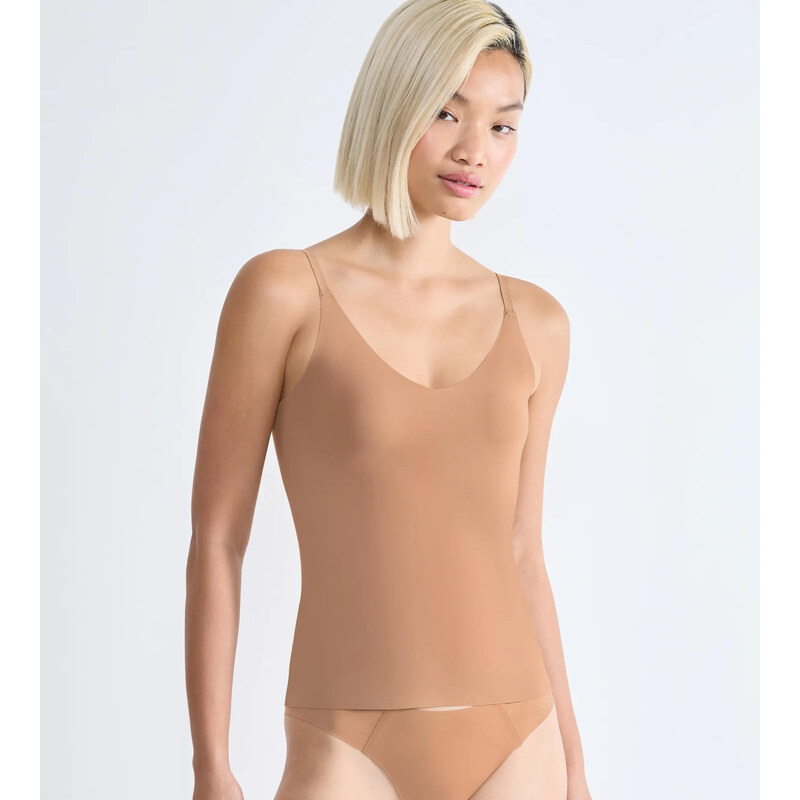 sloggi ZERO Feel 2.0 Spaghetti Top - BROWN - SLOGGI BROWN -