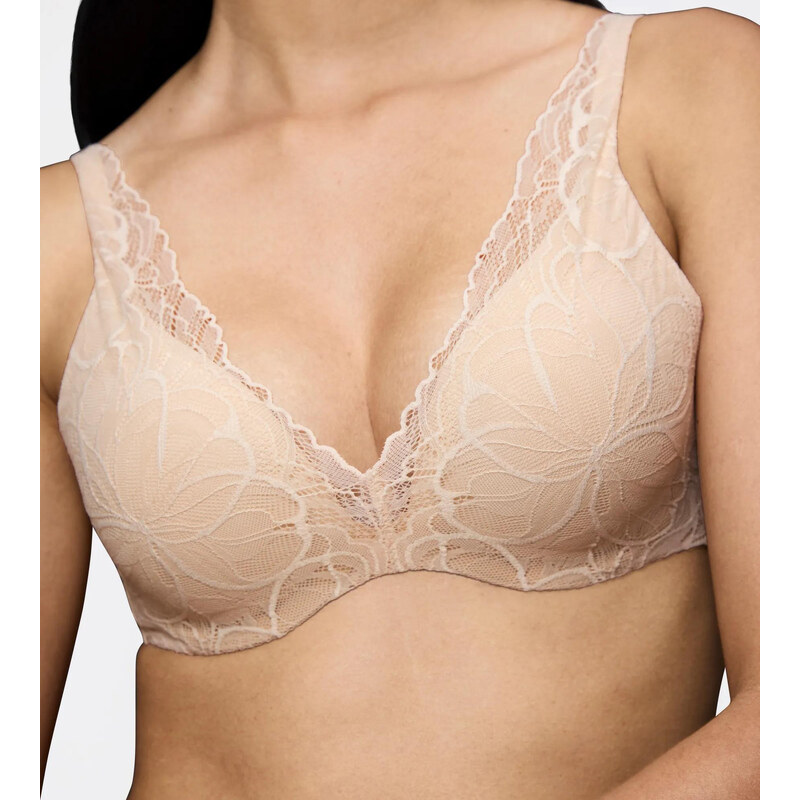 Dámská podprsenka Body Make-Up Illusion Lace WP - BROWN -