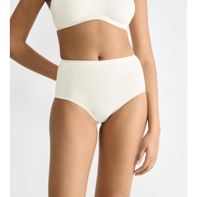 SLOGGI GO DAILY COTTON – 3× vysoký pas z kartáčované bio bavlny