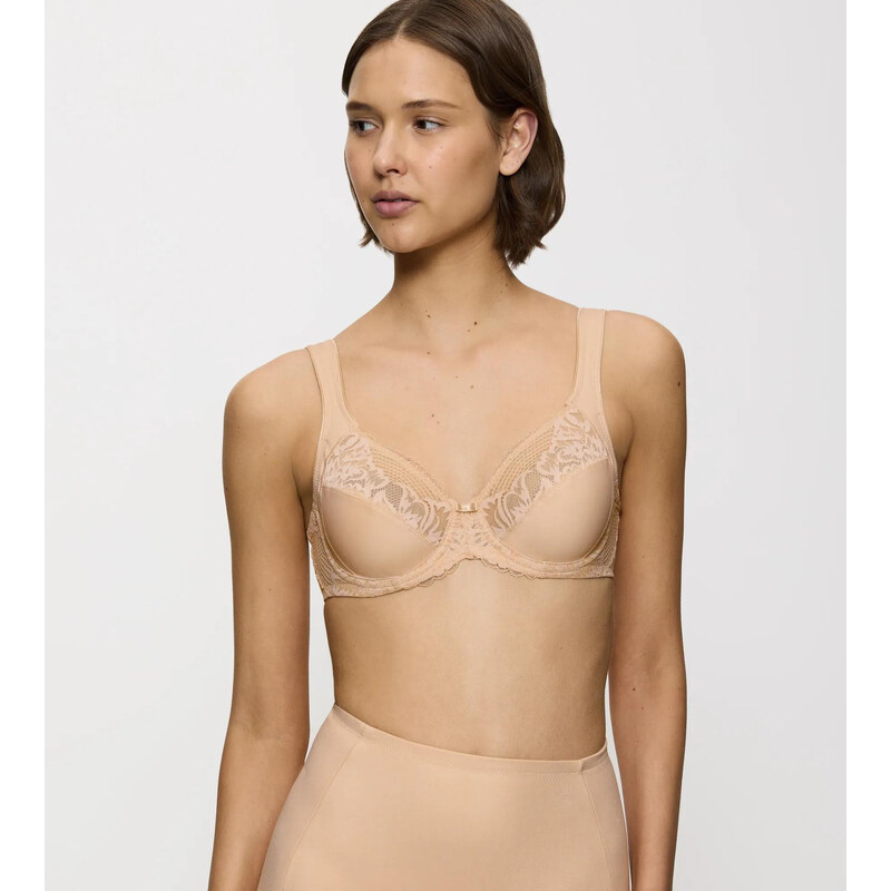 MODERN LACE+COTTON - Podprsenka s kosticemi - bavlněný komfort a