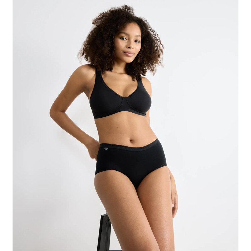Sloggi BASIC+ - 4× midi kalhotky z bi‑elastické bavlny Sloggi