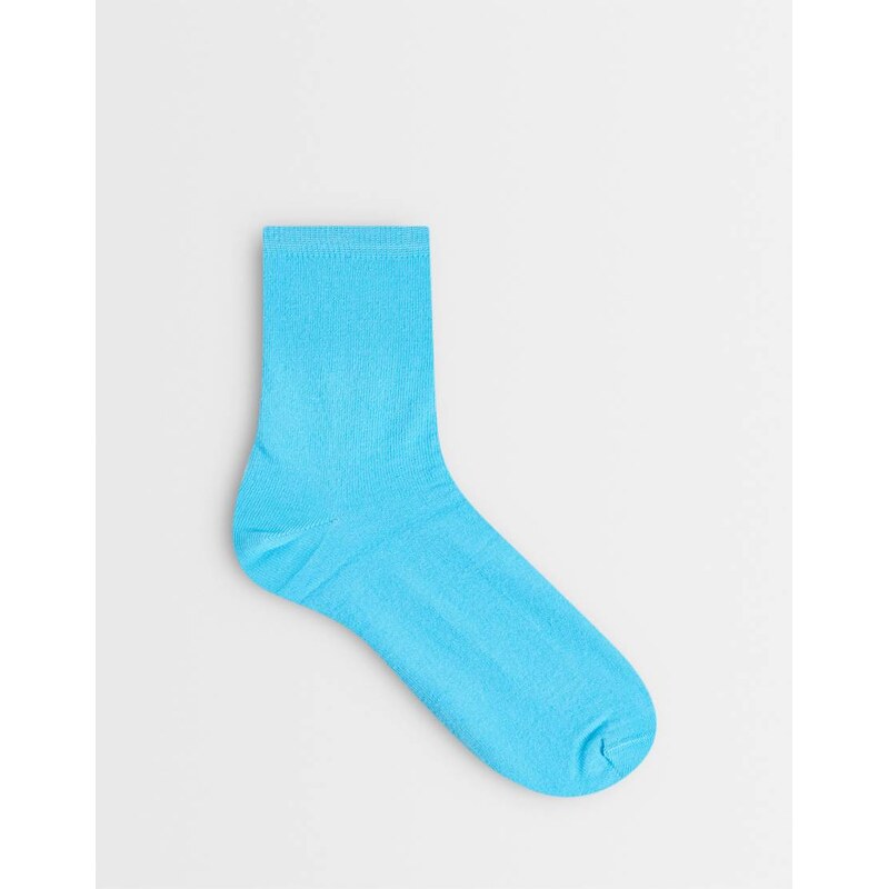 ASOS DESIGN cotton rich socks in aqua blue