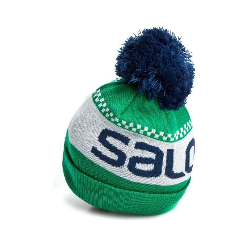 čepice SALOMON - Junior Logo Beanie L37567200 Real Green