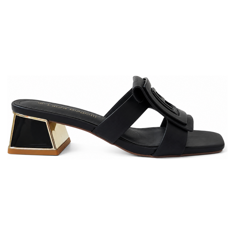 Černé sandály Laura Biagiotti VL Calf Black