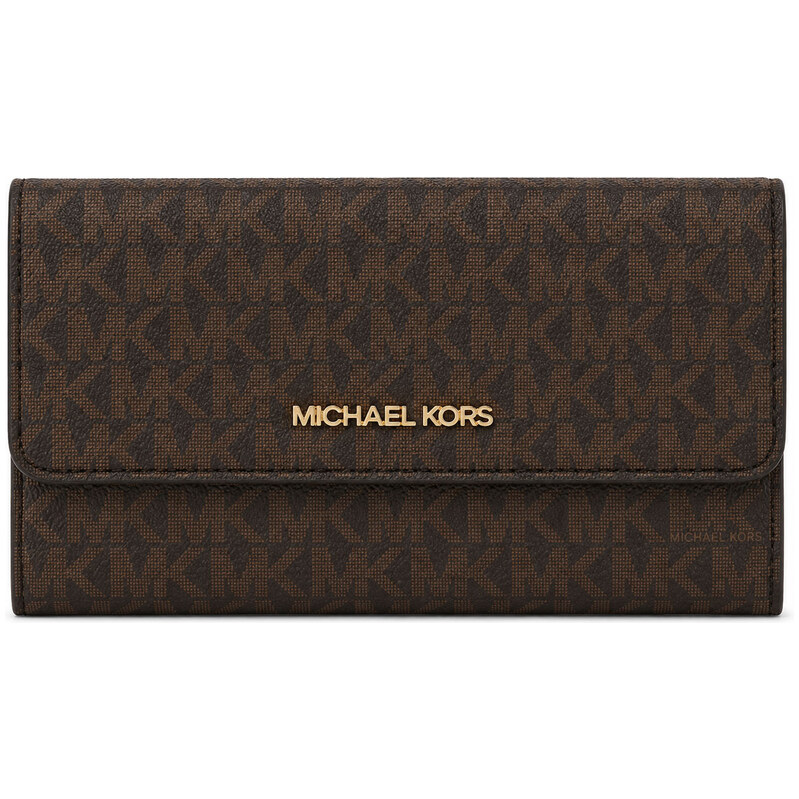 Dámská peněženka Michael Kors Jet Set Monogram Brown