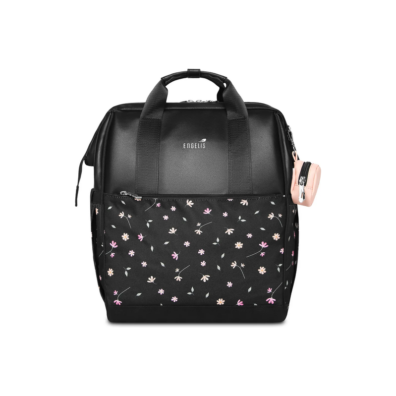 Vuch Eloa Flowers Black Backpack BLACK